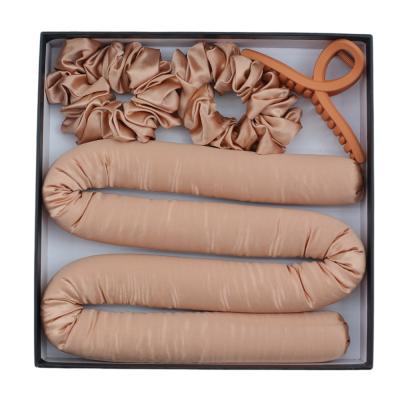 China 2021 Heatless new designed Heatless hair curl rollers mulberry silk soft curving magic hair no heat hair curler for sale