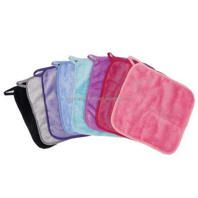 China Logo Extra Soft Makeup Remover Microfiber 100% QUICK DRY Customized Towel Face Makeup Remover Cloths for sale