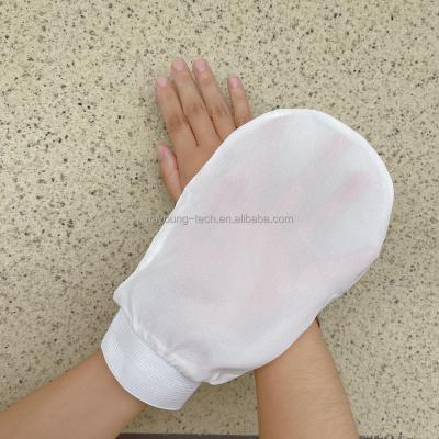 China EXFOLIATE Health and Hot Selling Natural Raw Cocoon Silk Glove Beauty Exfoliator for sale