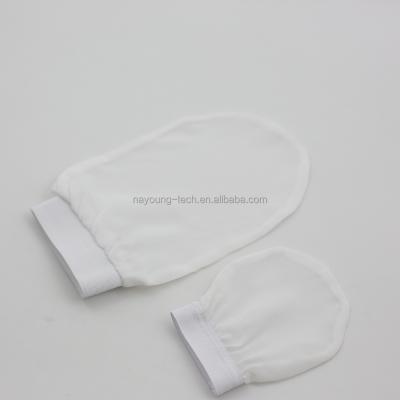 China EXFOLIATING Best Production 100% Natural Pure Raw Turkish Bath Silk Exfoliating Glove Customizable for sale