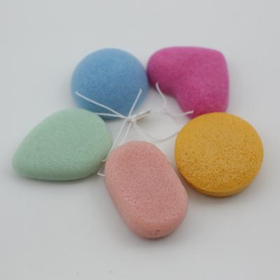 China All Logo Natural Konjak Sponge customized natural for face soft cleaning reusable konjac exfoliating sponge for sale