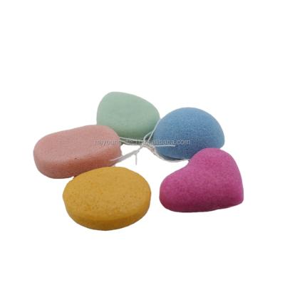 China All Natural Reusable Konjak Sponge For Face Cleaning Soft Exfoliating Konjac Sponge for sale