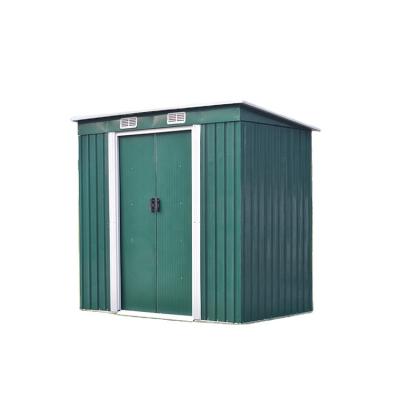 China Manufacturer Wholesale Flat Top 4x6 Galvanized Sustainable Garden Shed for sale