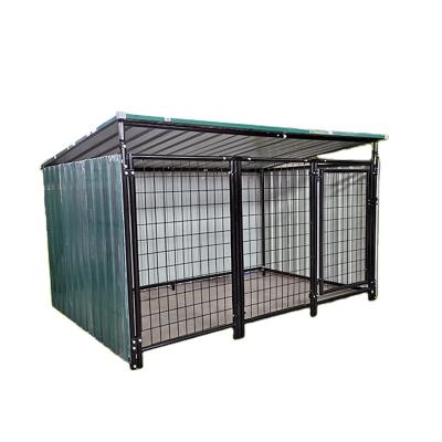 China Wholesale Stainless Steel Iron Plate Steel Wire Breathable Metal Kennel Online Indoor Dog Cage for sale