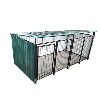 China Large Breathable Professional Aluminum Metal Double Door Dog Crate For Cheap Sale for sale