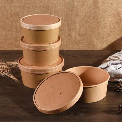 China Biodegradable take away bowl professional manufacture paper salad soup disposable food container china in 1500ml cheap price paper bowl for sale