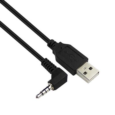 China Computer 3.5mm Jack Plug to USB Cable 90 Aux Cable. AV 3.5mm USB Degree Plug Car Stereo for sale