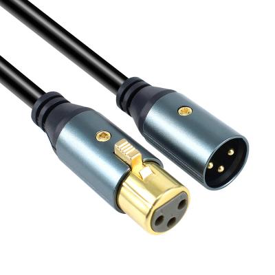 China Microphone Karaoke Gold Plated Dudio Cable 3Pin XLR Male to xrl Microphone Cable Canon xlr Female Cable for sale