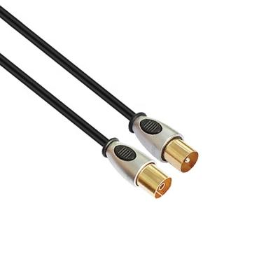 China TV factory direct supply 9.5mm coaxial plug to socket 3C-2V RG59 RG6 TV antenna aluminum gold plated coaxial cable for sale