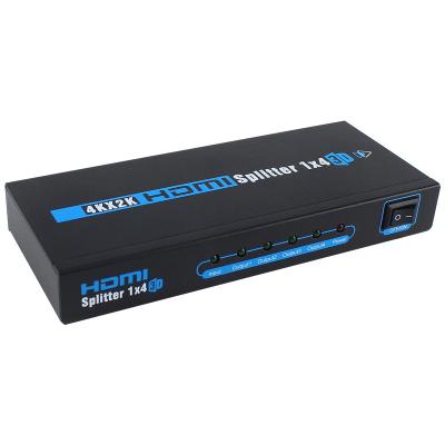 China High Speed ​​Metal 3D Ultra HD HDMI Splitter 4K 2K 1x4 Port 1 Input In 4 Output OEM ODM 3d 2k 4k hdmi splitter 1 in 4 for sale