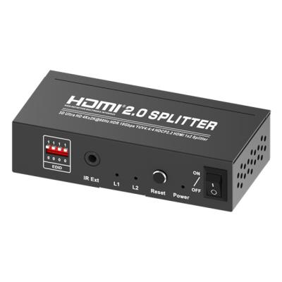 China 4K Multimedia Support 3 D Black Multimedia HDMI Splitter 1x2 for sale