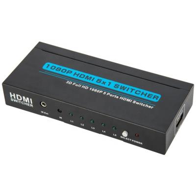 China DVD /HDTV 4k 3D Factory Price High Speed ​​5 Mixer X1 Controller 5V 1A HDMI Changer (in) () for sale