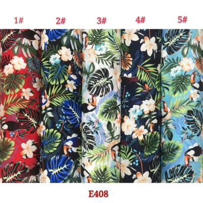 China 100% Viable Stock Viscose Floral Printed Rayon Challis Fabric for sale