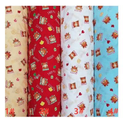 China 100% sustainable rayon cartoon print challis spun viscous rayon cartoon print woven rayon cartoon kids fabrics for sale