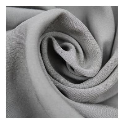 China 100% viscous rayon anti pill woven plain dyed challis fabric solid color turned viscous for sale