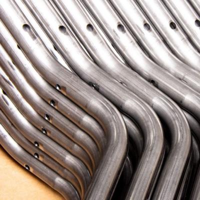 China Electrical Appliances Customized 6063 6061 6005 Aluminum Tube Bending Necking For Chair With Black Powder Coating for sale