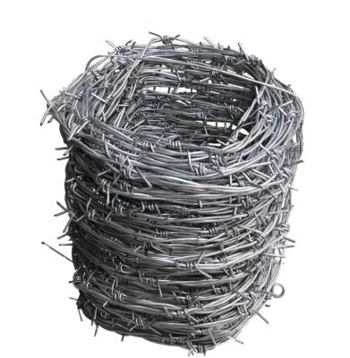 China Factory Wholesale 50kg Hot Dipped Galvanized Steel Wire Barb Wire Fencing Coil Roll for sale