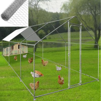 China Fence Mesh Knitting Galvanized Hexagonal Netting For Chicken Cage for sale