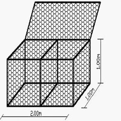 China Gabions PVC Coated Hexagonal Gabion Mesh Woven Gabion Stone Cage for sale