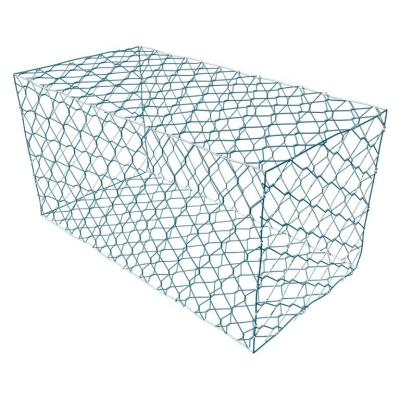 China Gabions River Engineering PVC Coated Gabion Mesh Woven Gabion Stone Cage for sale