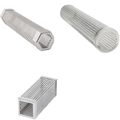 China Easily Cleaned Stainless Steel Mesh Smoker Perforated Tube /woven Mesh Cold Smoke Generator BBQ Grill for sale