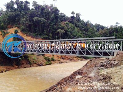 China Permanent Modular Steel Bridge Delta Bridge Long Span Heavy Load BS5400 HA+20HB Extra Wide for sale