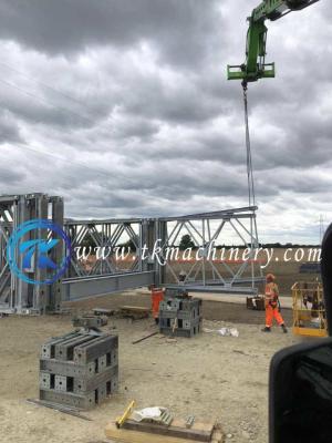 China Bailey Bridge 61m Heavy Load Capacity BS5400 Galvanized Surface Finish Long Span for sale