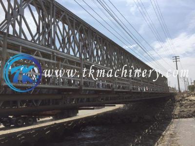 China Double Lane Steel Panel Bailey Bridge Galvanized S460J0 Heavy Load Long Span for sale