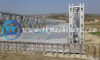 China Steel Panel Bailey Bridge Galvanized Heavy Load Long Span Extra Wide 4.2m for sale