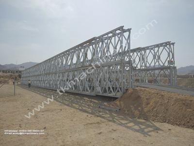 Chine Bailey bridge Steel bridge Extra Wide Heavy Load 60.96m DDR Long Span à vendre