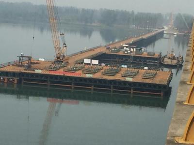 China Bailey Bridge Construction Platform Temporary Steel Bridge for sale