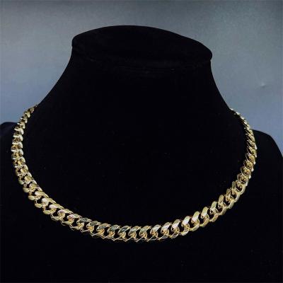 China High Quallity Hip Hop Iced Out D Color White VVS 925 Sterling Silver Moissanite Chain Necklace for sale