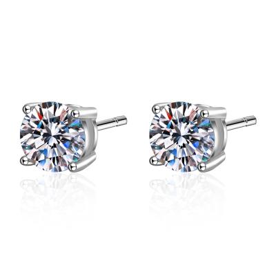 China High Quallity Romantic Style Numerous Weights Earrings 925 Sterling Silver Moissanite Earring for sale