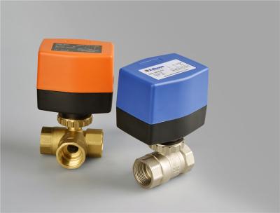 Chine Valves actionnées par moteur électrique à deux positions de pouce de DN15 1/2, robinet à tournant sphérique motorisé à vendre