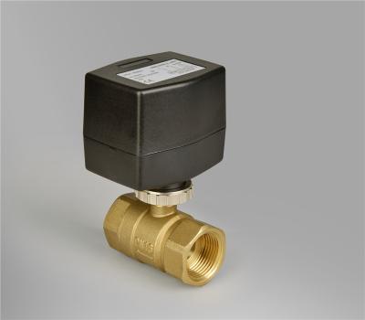 Chine Valves actionnées par moteur électrique à deux positions en laiton, robinet à tournant sphérique du contrat PN20 à vendre