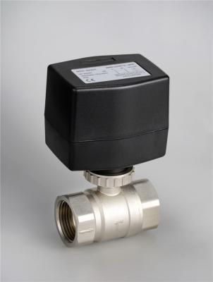 Chine Valves DN15 actionnées par moteur électrique à deux positions électriques pour eau froide/chaude/glycol à vendre