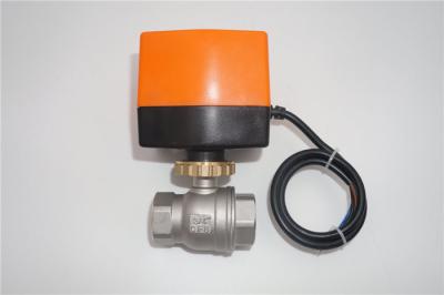 China el acero inoxidable de 12V 24V motorizó la vávula de bola 2 el CE ROHS de la manera/3 maneras aprobado en venta