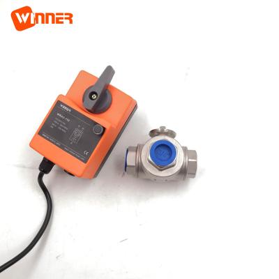 China De snelle Kogelklep van de Actie8seconds Elektrische Aangedreven 24VDC 4-20mA Evenredige Controle SS304 DN25 Voor Drinkwatersysteem Te koop