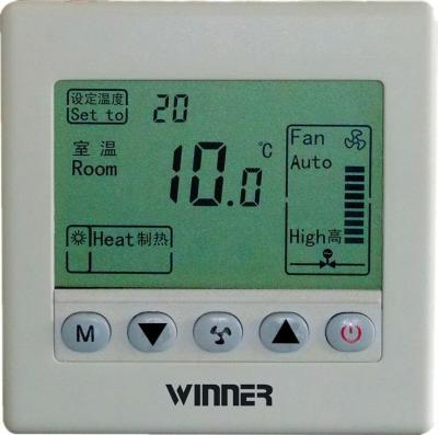 Cina termostato LCD della stanza di Digital di calore 230V con l'esposizione di stato del ventilconvettore in vendita