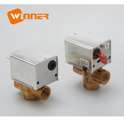 China Spring Return 2 Way Motorized Valve , Electric DN20 Motorized Zone Valve for sale