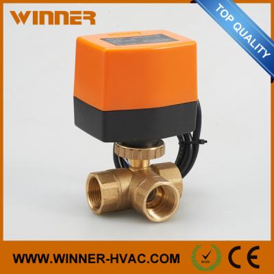 China 110V 3 vávula de bola eléctrica con./desc. de la manera DN25 para el diseño conveniente de la prueba de la máquina del CTP en venta