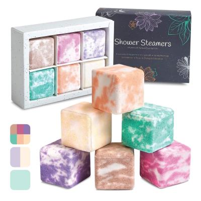 China Relaxing Private Label Natural Organic Lavender And Eucalyptus Square Aromatherapy Shower Steamers for sale