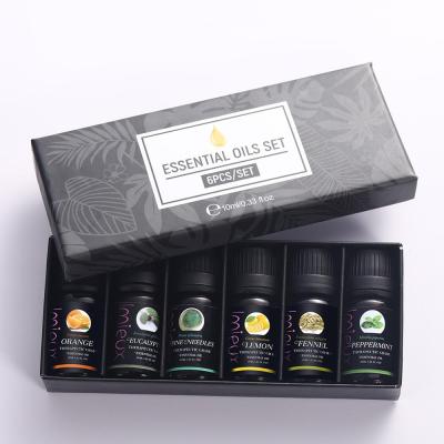 China Wholesale Skin Revitalizer Private Label Essential Oil Gift Set 6pcs Pure Natural Aromatherapy Essential Oil Set New) ( for sale