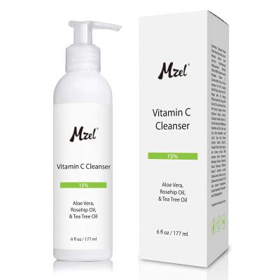 China Private Label Anti-Wrinkle Skin Wash Anti-Aging Vitamin C Natural Facial Cleanser for sale