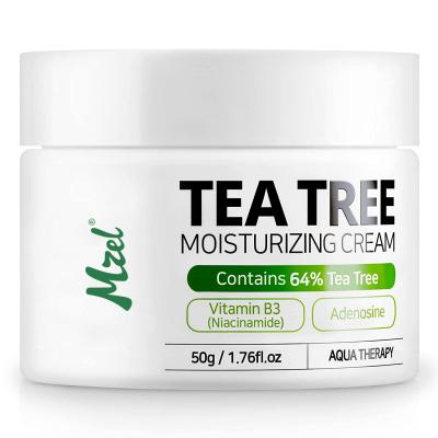 China Natural Organic Anti Aging Private Label Moisturizer Tea Tree Oil Acne Face Cream For Dry Skin for sale