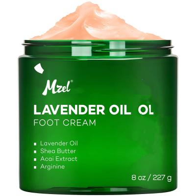 China Foot Custom Your Logo Lavender Oil Foot Exfoliate Cream For Dry Cracked Feet Heels for sale