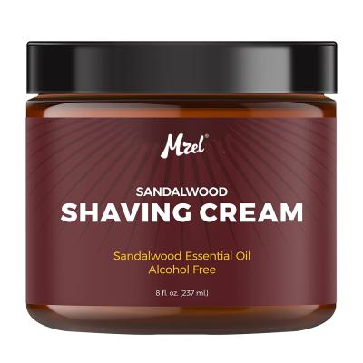 China Clear Gel Private Label Organic Sandalwood Shaving Cream for Men and Women - Smooth Close Shaving Cream Refreshing Gel for sale