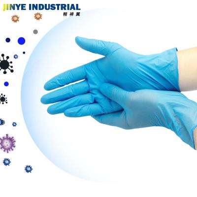 China Disposable Compound Multifunctional Nitrile Blue Color No Mix-Powder Examination Nitrile Gloves Te koop