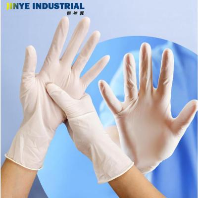 China Disposable-free industry food service waterproof liquid proof latex gloves for sale