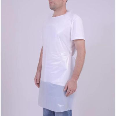 China Disposable Apron PE Disposable Aprons Smooth Or Embossed Outdoor Cleaning Plastic Apron for sale